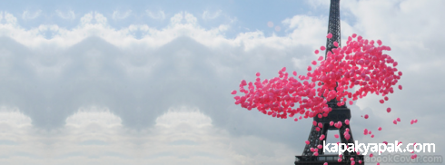 Eyfel Kulesi ve Pembe Balonlar facebook kapak fotoğrafı