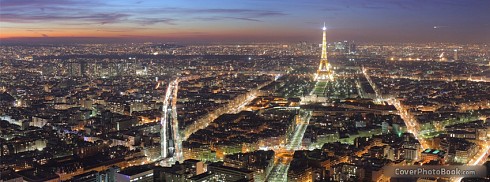 Paris Gece Manzarası facebook kapak fotoğrafı