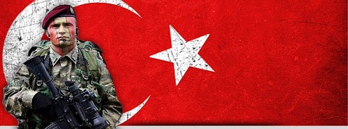 Türk Askeri ve Türk Bayrağı facebook kapak fotoğrafı