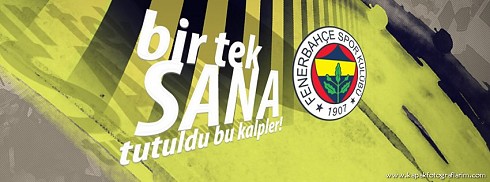 Fenerbahçe - Bir tek sana tutuldu bu kalpler facebook kapak fotoğrafı