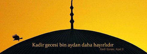 Kadir Gecesi Bin Aydan Daha Hayırldırı facebook kapak fotoğrafı