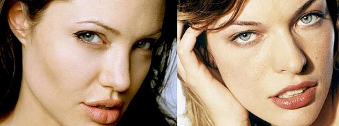Angelina Julie - Milla Jovovic facebook kapak fotoğrafı