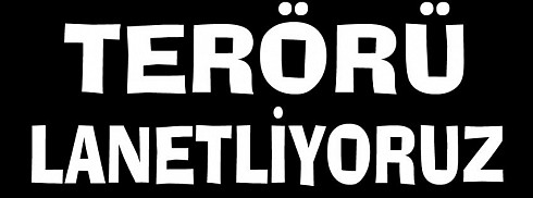 Terörü Lanetliyoruz facebook kapak fotoğrafı