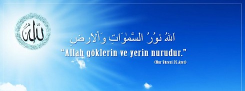 Allah Göklerin ve Yerin Nurudur facebook kapak fotoğrafı