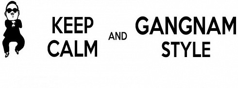Keep Calm and Gangnam Style facebook kapak fotoğrafı