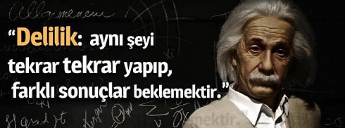 Einstein - Delilik facebook kapak fotoğrafı