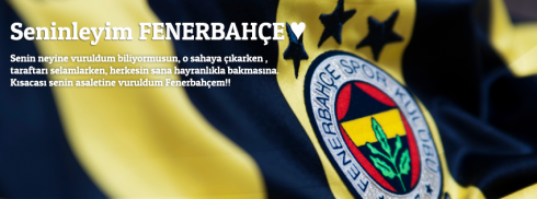 Seninleyim Fenerbahçe facebook kapak fotoğrafı
