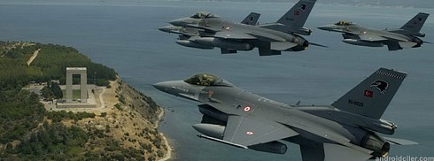 Çanakkale Şehitler Anıtı ve F 16 facebook kapak fotoğrafı