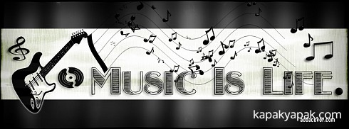 Music is life facebook kapak fotoğrafı