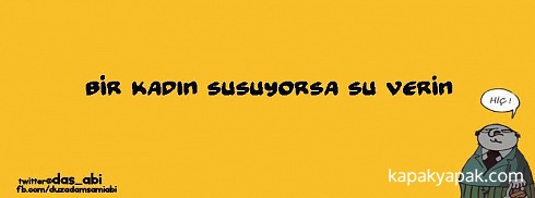 Sami - Bir kadın susuyorsa facebook kapak fotoğrafı