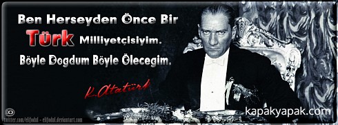 Atatürk - Türk Milliyetçisi facebook kapak fotoğrafı