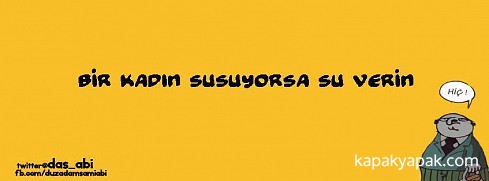Sami - Bir kadın susuyorsa facebook kapak fotoğrafı