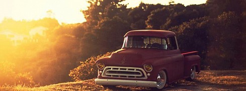 Klasik Araba - 1957 Chevy Pickup facebook kapak fotoğrafı