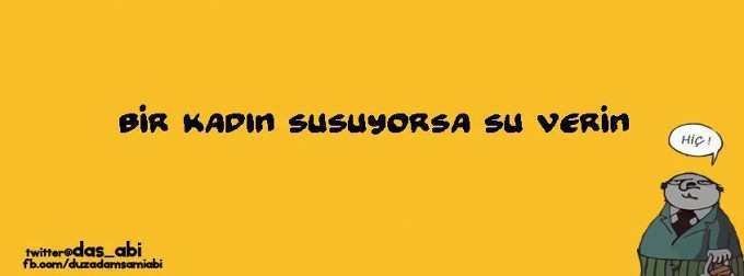 Sami - Bir kadın susuyorsa facebook kapak fotoğrafı