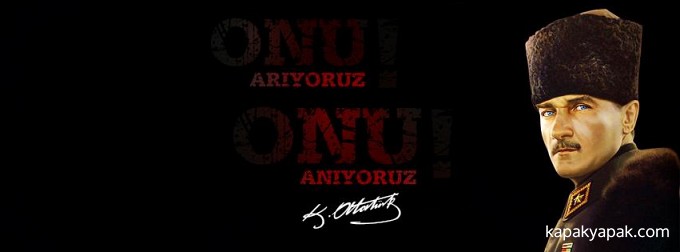 Saygıyla ve Özlemle Anıyoruz - 10 Kasım Atatürk'ü Anma facebook kapak fotoğrafı